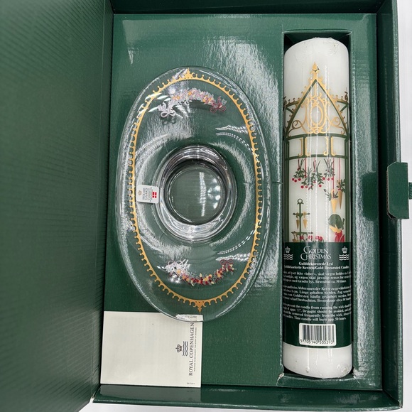 Vintage 1999 Royal Copenhagen Holmegaard Christmas Advent Candle Glass Holder - Picture 15 of 15